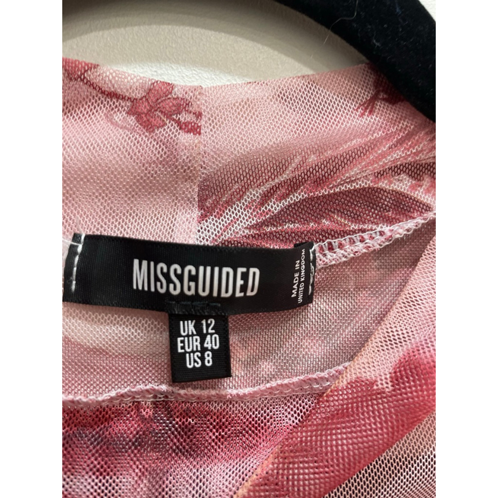 Missguided Pink Burgundy Dragon Tattoo Micro Mesh Sheet Bodysuit 8 Baddie Y2K - Picture 2 of 8